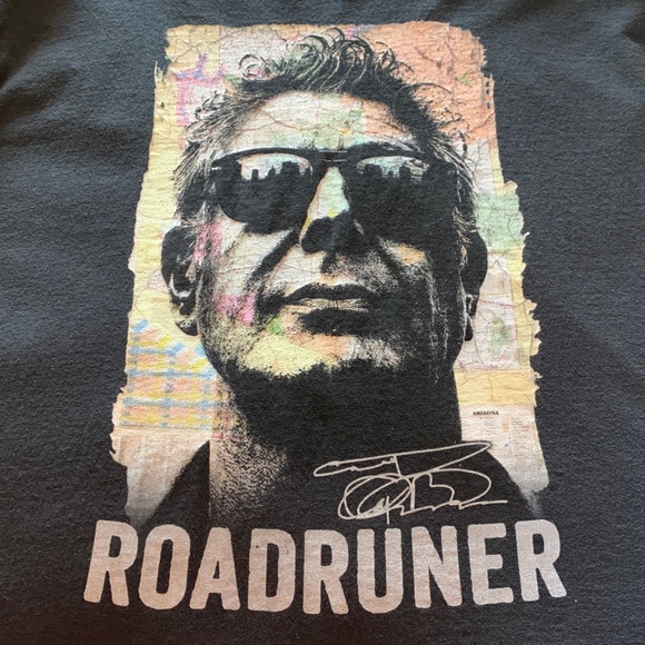 Chef Anthony Bourdain Black Roadrunner Graphic Long Sleeve T-Shirt - Large - Picture 10 of 10